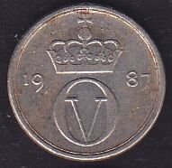 Norveç 10 Öre 1987