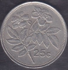 Malta 25 Cent 1986