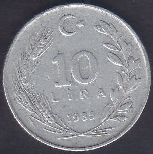 1985 YILI 10 LİRA