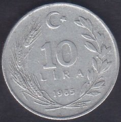 1985 YILI 10 LİRA