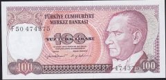 7.Emisyon 2.Tertip 100 Lira F50 474375 Çil