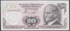6.EMİSYON 2.TERTİP 50 LİRA I90 624807 ÇİLALTI ÇİL