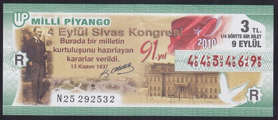 2010 9 EYLÜL ÇEYREK BİLET