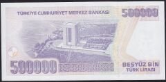 7.Emisyon 4.Tertip 500000 Lira L62 204716 Çil