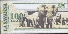 La Savanna 100 Frank 2015 Çil Fantazi Para