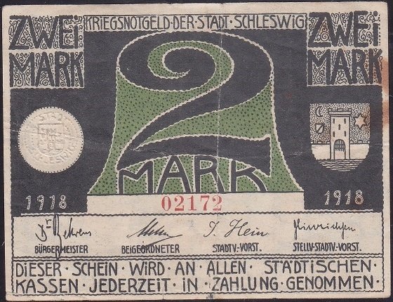 Almanya 2 Mark Notgeld 1918 Çok Temiz +
