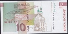 SLOVENYA 10 TOLARJEV 1992 ÇİL eski para alan yerler