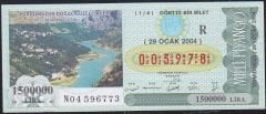 2004 29 Ocak Çeyrek Bilet - R Serisi