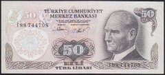 6.EMİSYON 2.TERTİP 50 LİRA I88 744708 ÇÇT