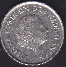 HOLLANDA 25 CENT 1980