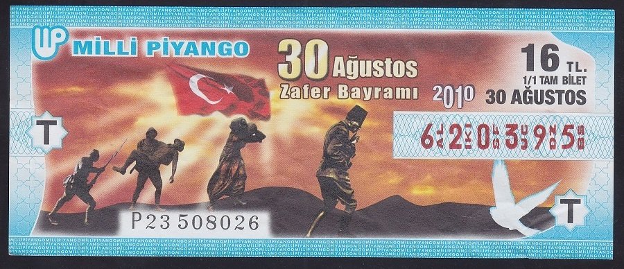 2010 30 AĞUSTOS TAM BİLET