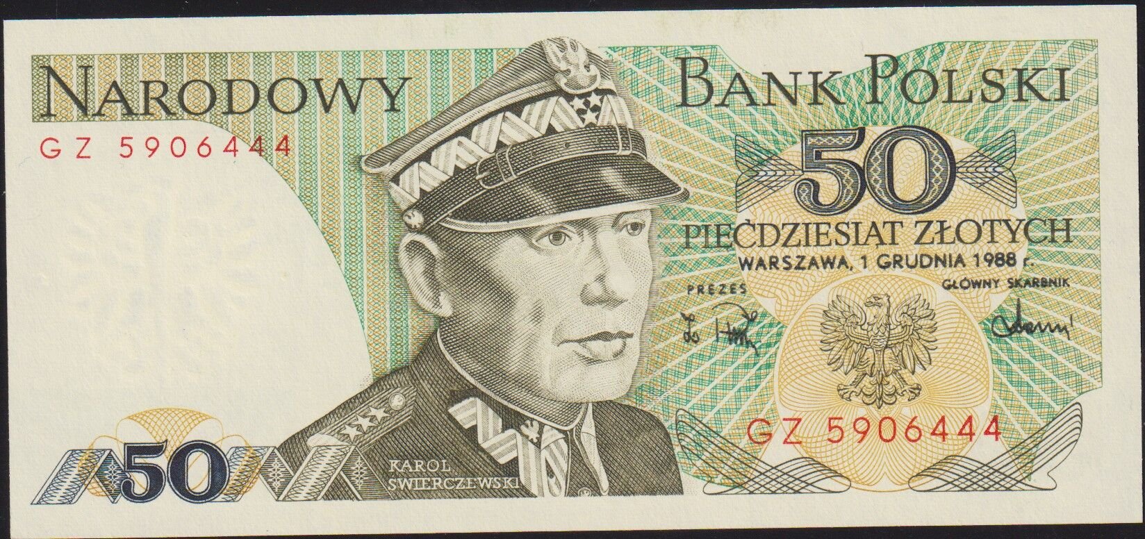 Polonya 50 Zloty 1988 Çil Pick 142c ( 444 )