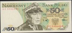 Polonya 50 Zloty 1988 Çil Pick 142c ( 444 )