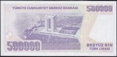 7.Emisyon 4.Tertip 500000 Lira L32 321999 Çil