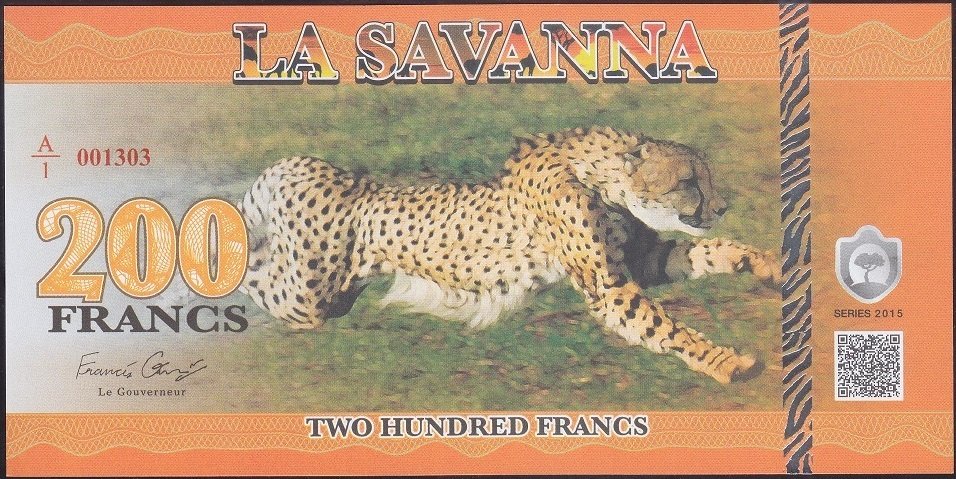 La Savanna 200 Frank 2015 Çil Fantazi Para