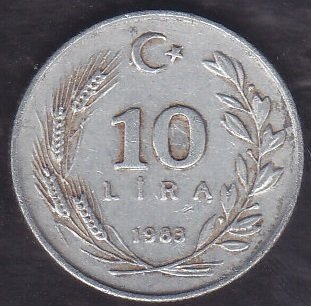 1983 YILI 10 LİRA