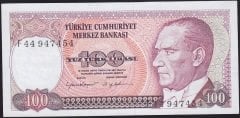 7.Emisyon 2.Tertip 100 Lira F44 947454 Çilaltı