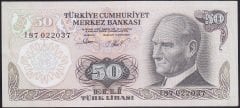 6.EMİSYON 2.TERTİP 50 LİRA I87 022037 ÇÇT ÇİLALTI