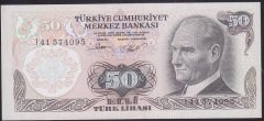 6.EMİSYON 2.TERTİP 50 LİRA I41 574095 ÇİLALTI ÇİL