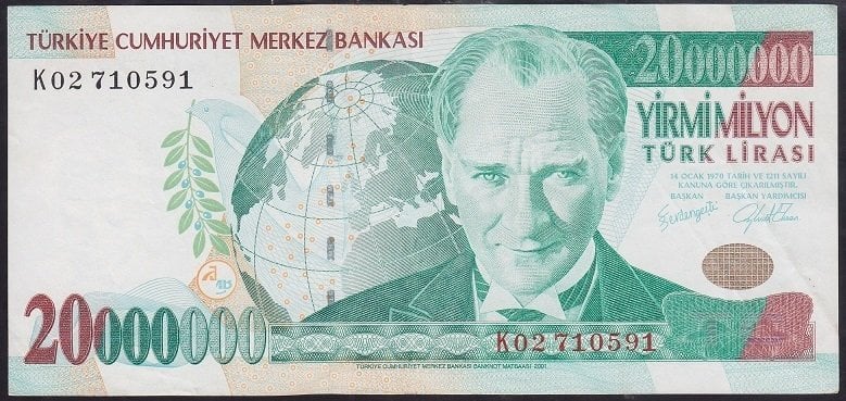 7.EMİSYON 20 000 000 LİRA K02 710591 ÇÇT +