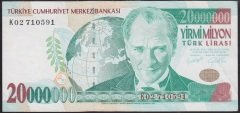 7.EMİSYON 20 000 000 LİRA K02 710591 ÇÇT +