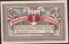 ALMANYA 50 PFENNİNG 1921 ÇİL