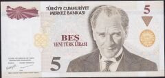 8.Emisyon 5 YTL A74 185666 Çil