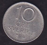 İsveç 10 Öre 1973