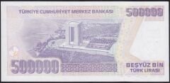 7.Emisyon 4.Tertip 500000 Lira L17 036426 Çok Çok Temiz+