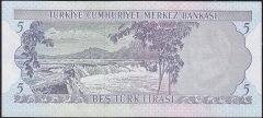 6.Emisyon 2.Tertip 5 Lira H08 457547 Çilaltı Çil