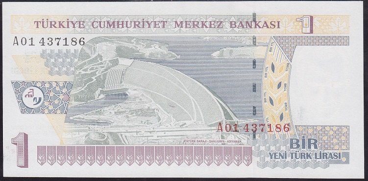 8.EMİSYON 1 YTL A01 437186 ÇİL