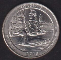 Amerika Çeyrek Dolar 2018 D Hatıra Voyageurs Ulusal Parkı