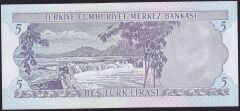 6.Emisyon 2.Tertip 5 Lira G43 1910XX Çil