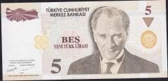 8.Emisyon 5 YTL B43 227444 Çil