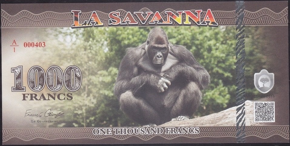 La Savanna 1000 Frank 2015 Çil Fantazi Para