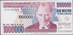7.Emisyon 3.Tertip 1 000 000 Lira S29 350849 Çil
