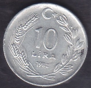 1982 YILI 10 LİRA