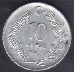 1982 YILI 10 LİRA