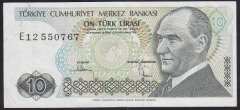 7.EMİSYON 2.TERTİP 10 LİRA E12 550767 ÇÇT +