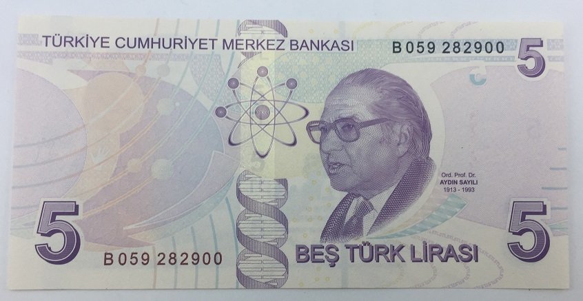 9.EMİSYON 5 LİRA 2.TERTİP B059 282900 ÇİL