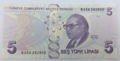 9.EMİSYON 5 LİRA 2.TERTİP B059 282900 ÇİL
