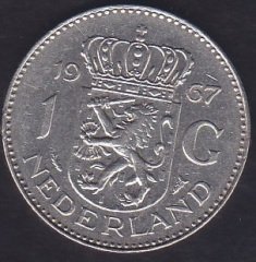 HOLLANDA 1 GULDEN 1967