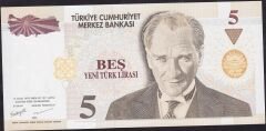 8.Emisyon 5 YTL B43 218999 Çil