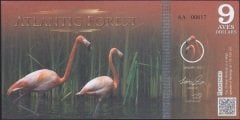 Atlantic Forest 9 Aves Dolar 2015 Çil Fantazi Para