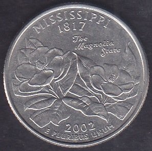 AMERİKA ÇEYREK DOLAR 2002 - MISSISSIPPI EYALETİ