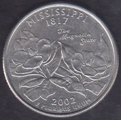 AMERİKA ÇEYREK DOLAR 2002 - MISSISSIPPI EYALETİ