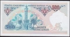 7.Emisyon 2.Tertip 500 Lira C88 123167 Çil