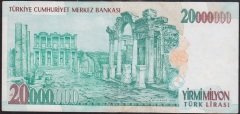 7.EMİSYON 20 000 000 LİRA K40 708547 ÇÇT +