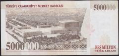 7.Emisyon 5 000 000 Lira K12 480769 Çok Temiz+