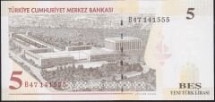 8.Emisyon 5 YTL B47 141555 Çil
